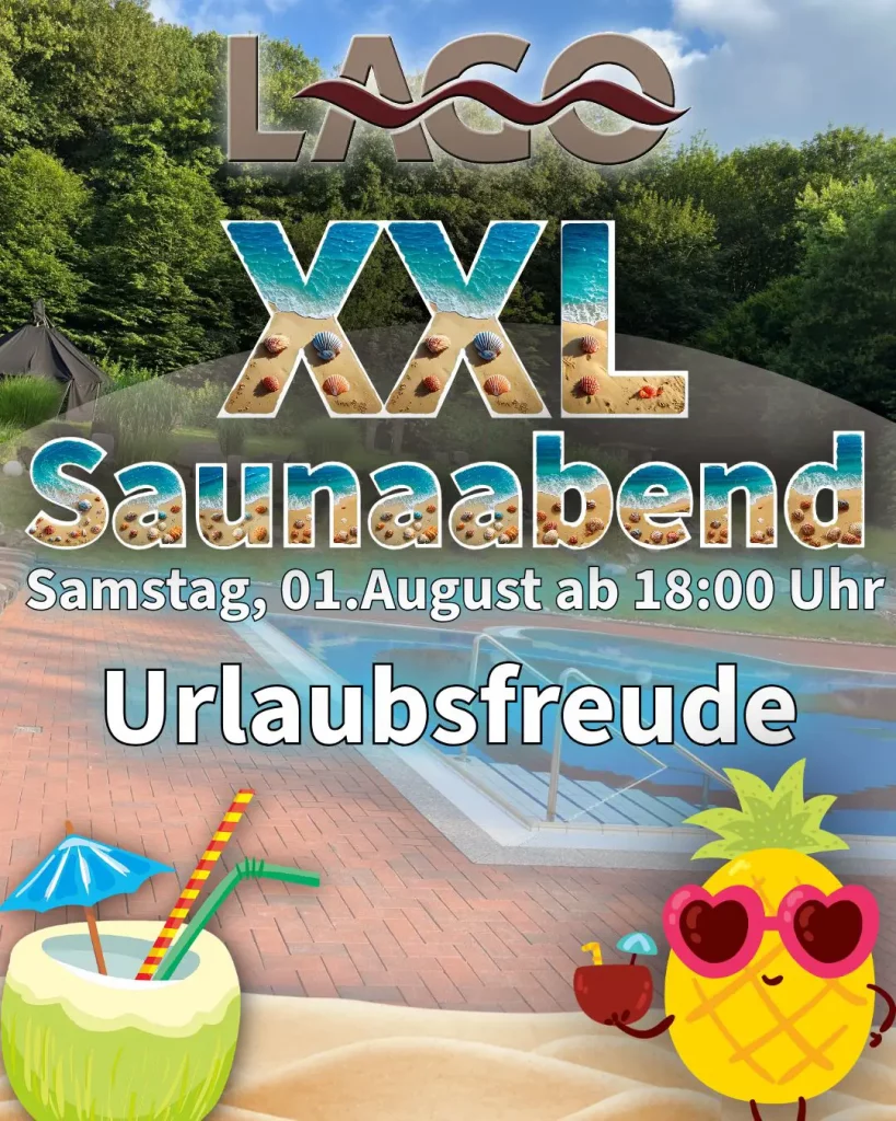 XXL Saunaabend: Urlaubsfreude